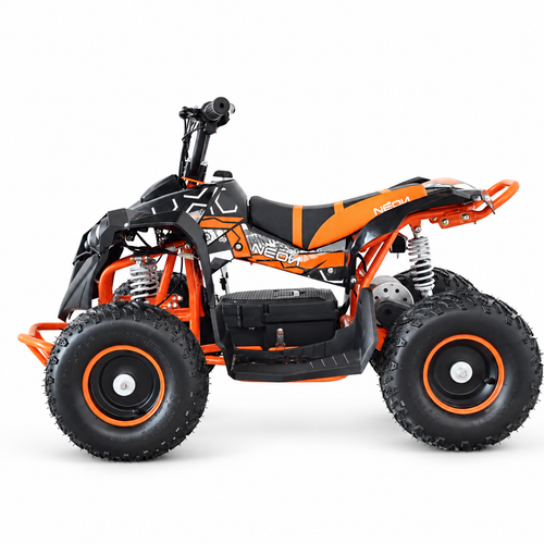 Mini quad electrico para niños naranja