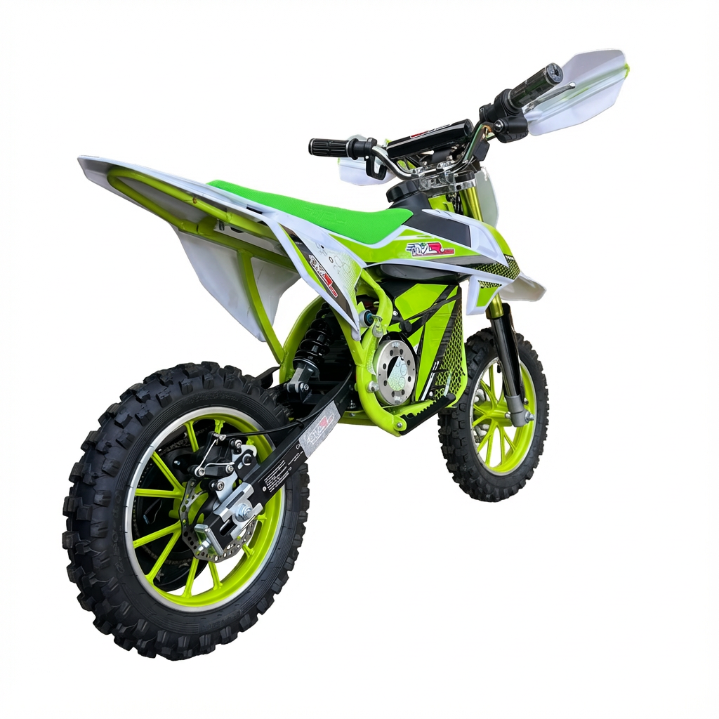 minimoto electrica verde para niños