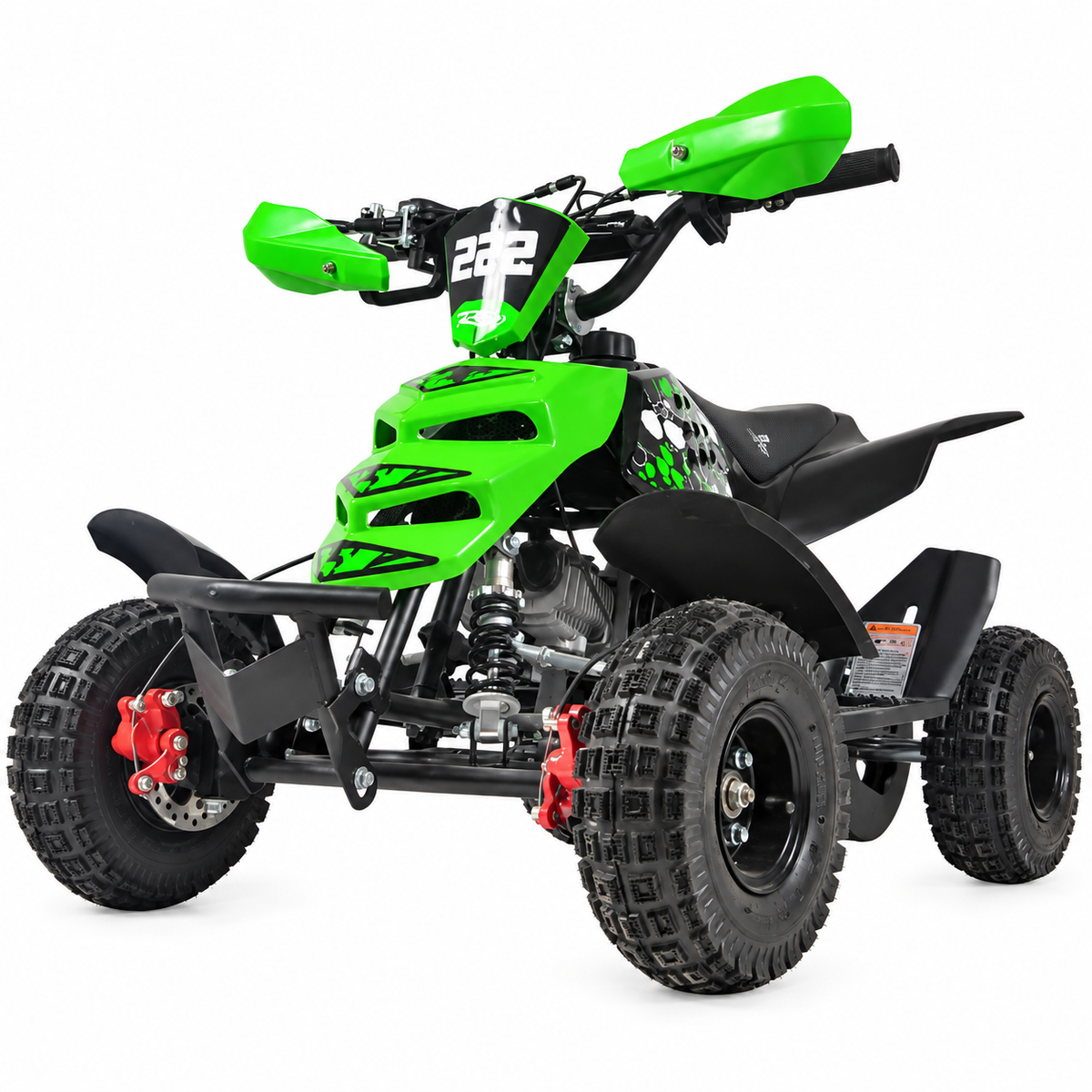 Mini quad infantil racing verde de 4 pulgadas.