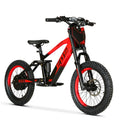 Bici eléctrica EOS-18 Ziz.Racing 750W 36V 7,5Ah en color rojo, vista de tres cuartos