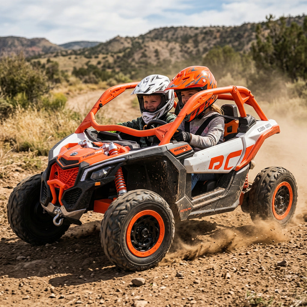 Can Am Maverick XXL 24V buggy eléctrico infantil naranja